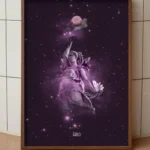 Plakat Printy Printy Horoskop lew leo mistic celestial znaki zodiaku plakaty ze znakami zodiaku zodiaków konstelacje