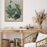 plakat joga yoga motywacyjny z cytatem plakat kobieta z kwiatami zamiast glowy vintage na prezent kwiaty medytacja rośliny roślinność natura collage 2 flow yoga prints