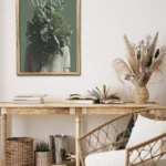 plakat joga yoga motywacyjny z cytatem plakat kobieta z kwiatami zamiast glowy vintage na prezent kwiaty medytacja natura rośliny roślinność natura collage 2 flow yoga prints