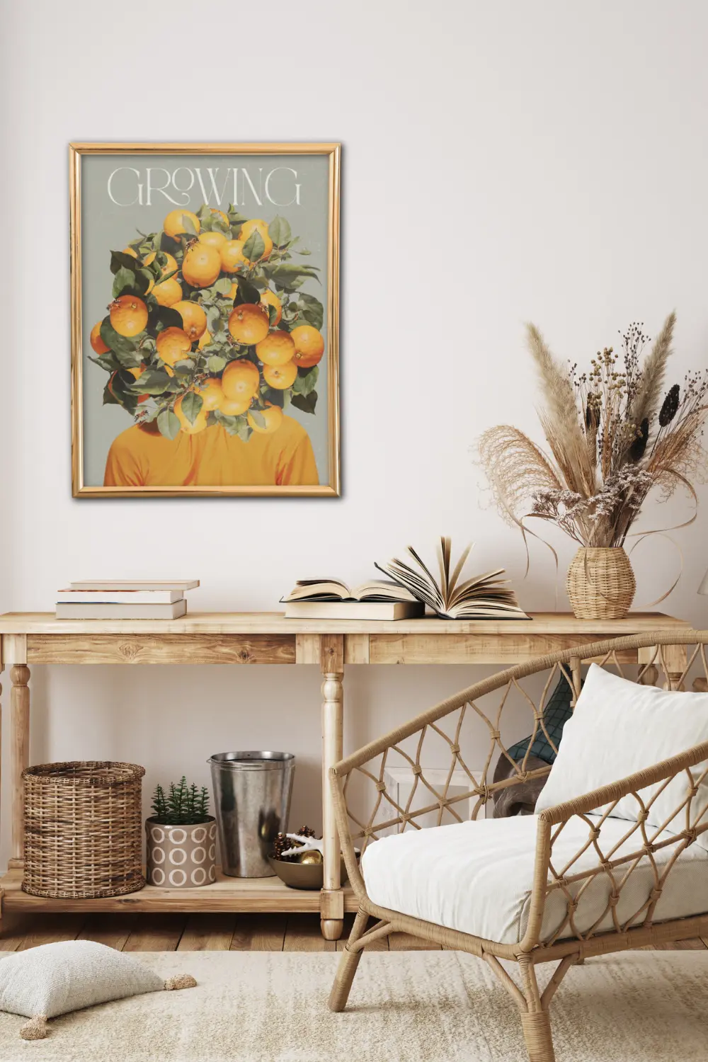 Print Rozwój pomarańcze | 👌FLOW PRINTS - podgląd