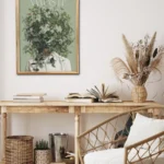 plakat joga yoga motywacyjny z cytatem plakat kobieta z kwiatami zamiast glowy vintage na prezent kwiaty medytacja natura rośliny roślinność wdzięczność collage 2 flow yoga prints