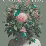 plakat joga yoga motywacyjny z-cytatem plakat kobieta z kwiatami zamiast glowy vintage na prezent motyle kwiaty liście rośliny flow yoga prints