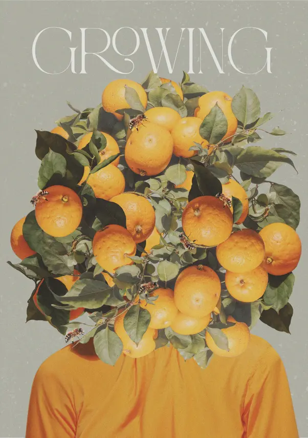 Print Rozwój pomarańcze | 👌FLOW PRINTS