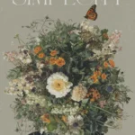 plakat joga yoga motywacyjny z-cytatem plakat kobieta z kwiatami zamiast glowy vintage na prezent kwiaty łąka prostota szary 2 flow yoga prints