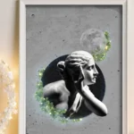 printy print Plakat rzeźba plakaty świąteczne prezent na święta dla plakaty do sypialni autorski wzór autorskie wzory plakatów kolaż collage kolaz nowoczesny 40 x 60 cm A4