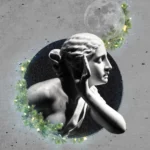 printy print Plakat rzeźba plakaty świąteczne prezent na święta dla plakaty do sypialni autorski wzór autorskie wzory plakatów kolaż collage kolaz nowoczesny 40 x 60 cm A4