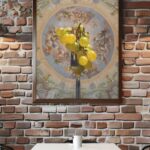 printy print Plakat zielone winogrona plakaty do kuchni zielony plakat do kuchni widelec do restauracji plakat rubens rokoko nowoczesny 50x70 A4