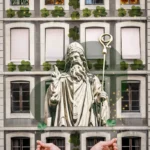 printy print Plakat zielony swiety Patryk saint patrics day plakaty do sypialni autorski wzór autorskie wzory plakatów kolaż collage kolaz nowoczesny 40 x 60 cm A4