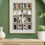 printy print Plakat zielony swiety Patryk saint patrics day plakaty do sypialni autorski wzór autorskie wzory plakatów kolaż collage kolaz nowoczesny 40 x 60 cm A4